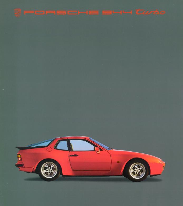 Рекламный буклет Porsche 1985 944 Turbo